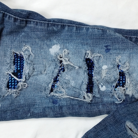 Jordan Craig legacy Edition ripped paint splattered mens jeans size 32/32 - Picture 2 of 13